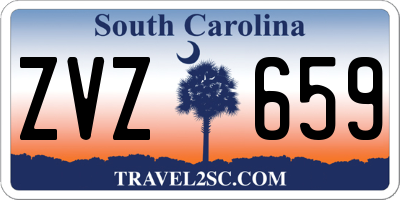 SC license plate ZVZ659