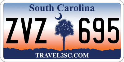 SC license plate ZVZ695