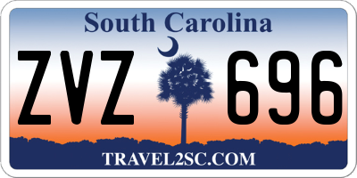 SC license plate ZVZ696