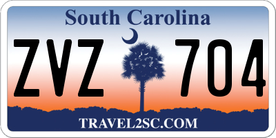 SC license plate ZVZ704