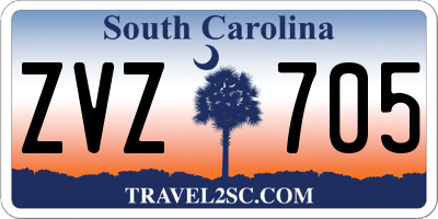 SC license plate ZVZ705