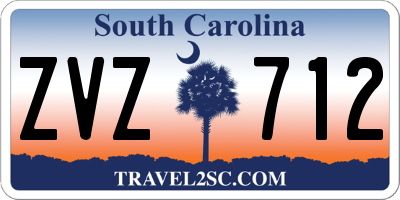 SC license plate ZVZ712