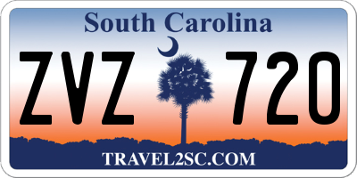 SC license plate ZVZ720