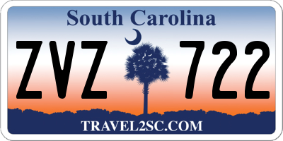 SC license plate ZVZ722