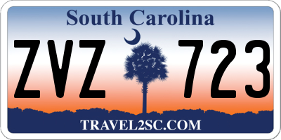 SC license plate ZVZ723