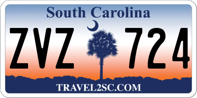 SC license plate ZVZ724