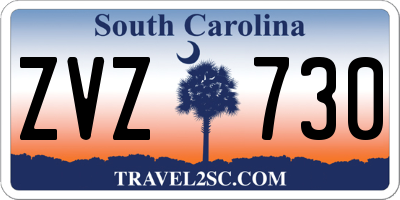 SC license plate ZVZ730