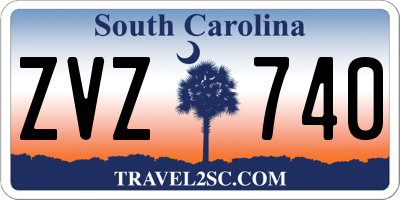 SC license plate ZVZ740
