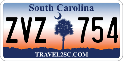 SC license plate ZVZ754
