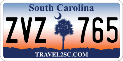SC license plate ZVZ765
