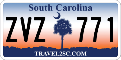 SC license plate ZVZ771