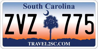 SC license plate ZVZ775