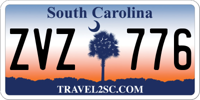 SC license plate ZVZ776