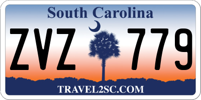 SC license plate ZVZ779
