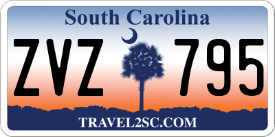SC license plate ZVZ795