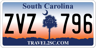 SC license plate ZVZ796