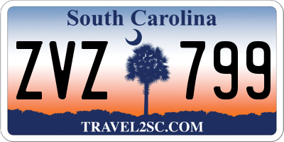 SC license plate ZVZ799
