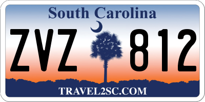 SC license plate ZVZ812