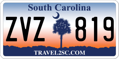 SC license plate ZVZ819