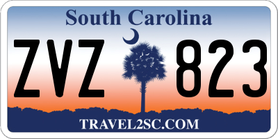 SC license plate ZVZ823