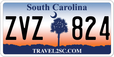 SC license plate ZVZ824