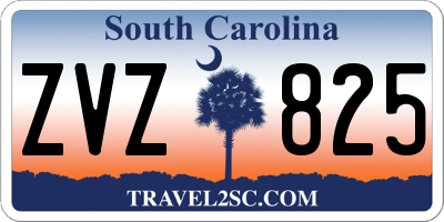 SC license plate ZVZ825