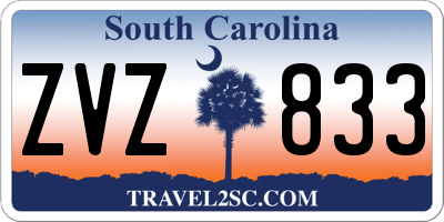 SC license plate ZVZ833