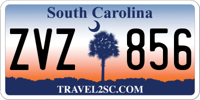 SC license plate ZVZ856