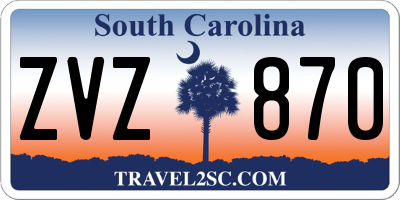 SC license plate ZVZ870