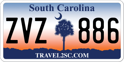 SC license plate ZVZ886