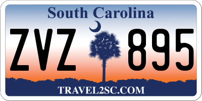 SC license plate ZVZ895