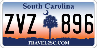 SC license plate ZVZ896