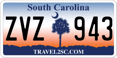 SC license plate ZVZ943