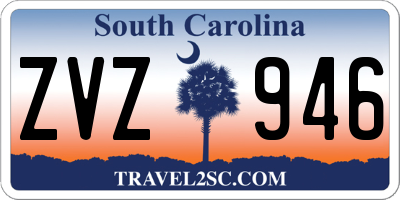 SC license plate ZVZ946