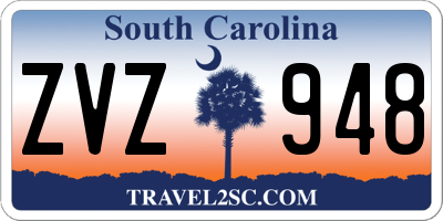 SC license plate ZVZ948