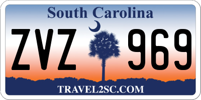 SC license plate ZVZ969