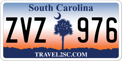 SC license plate ZVZ976