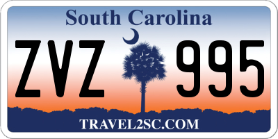 SC license plate ZVZ995