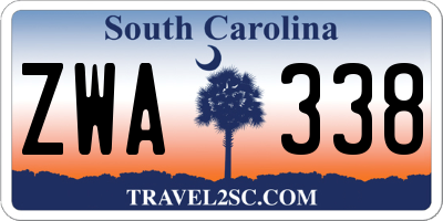 SC license plate ZWA338