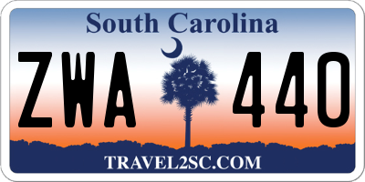 SC license plate ZWA440