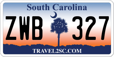 SC license plate ZWB327