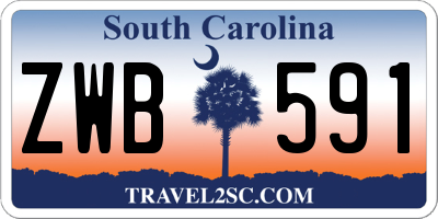 SC license plate ZWB591