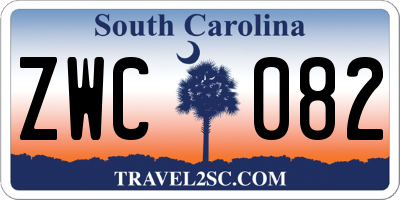 SC license plate ZWC082