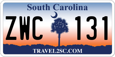 SC license plate ZWC131