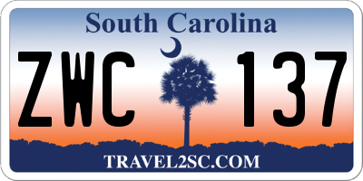 SC license plate ZWC137