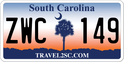 SC license plate ZWC149