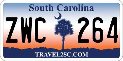 SC license plate ZWC264
