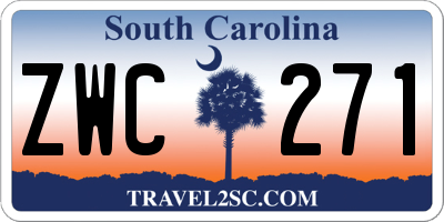 SC license plate ZWC271