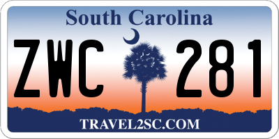 SC license plate ZWC281