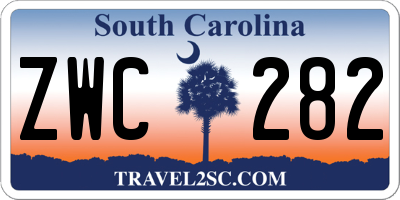 SC license plate ZWC282